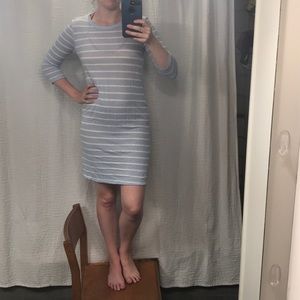 Blue white very soft dress!!